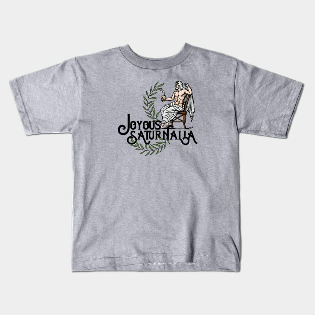 Joyous Saturnalia Kids T-Shirt by Perpetual Brunch